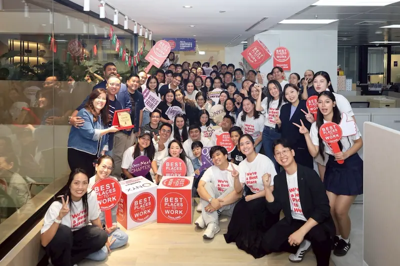 ออนิกซ์ ฮอสพิทาลิตี้ กรุ๊ป คว้าการรับรองระดับนานาชาติ “Best Place to Work in Thailand 2025” ตอกย้ำความมุ่งมั่นด้านการบริหารคนและวัฒนธรรมองค์กรอย่างยั่งยืน